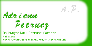 adrienn petrucz business card